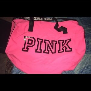 Pink Victoria Secret Duffle Bag